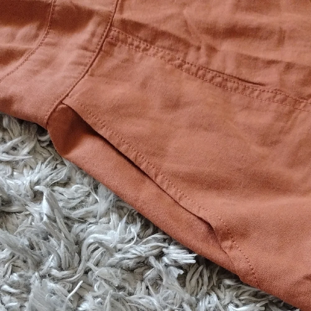 a.n.a Orange Tiered Midi Sundress with Spaghetti Straps - Picture 3 of 9